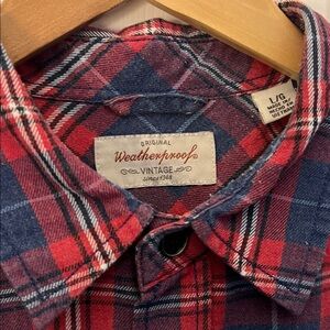 Weatherproof Vintage Red and Blue Checkered Shirt